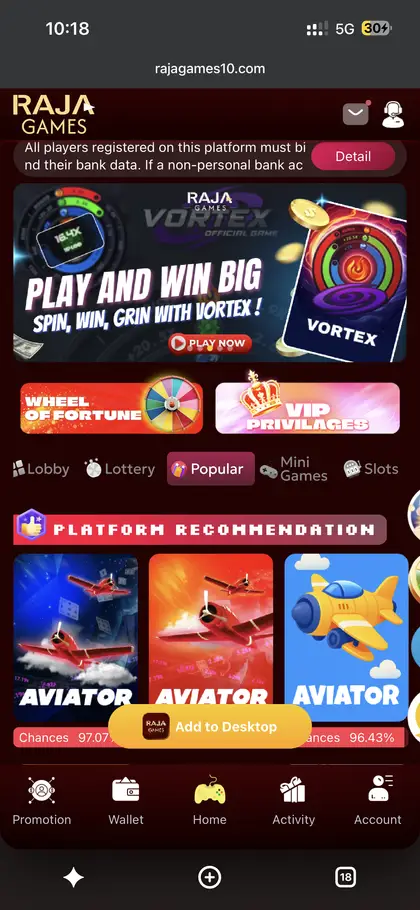 Raja Game daily check-in rewards - Raja Game gallery screenshot 18