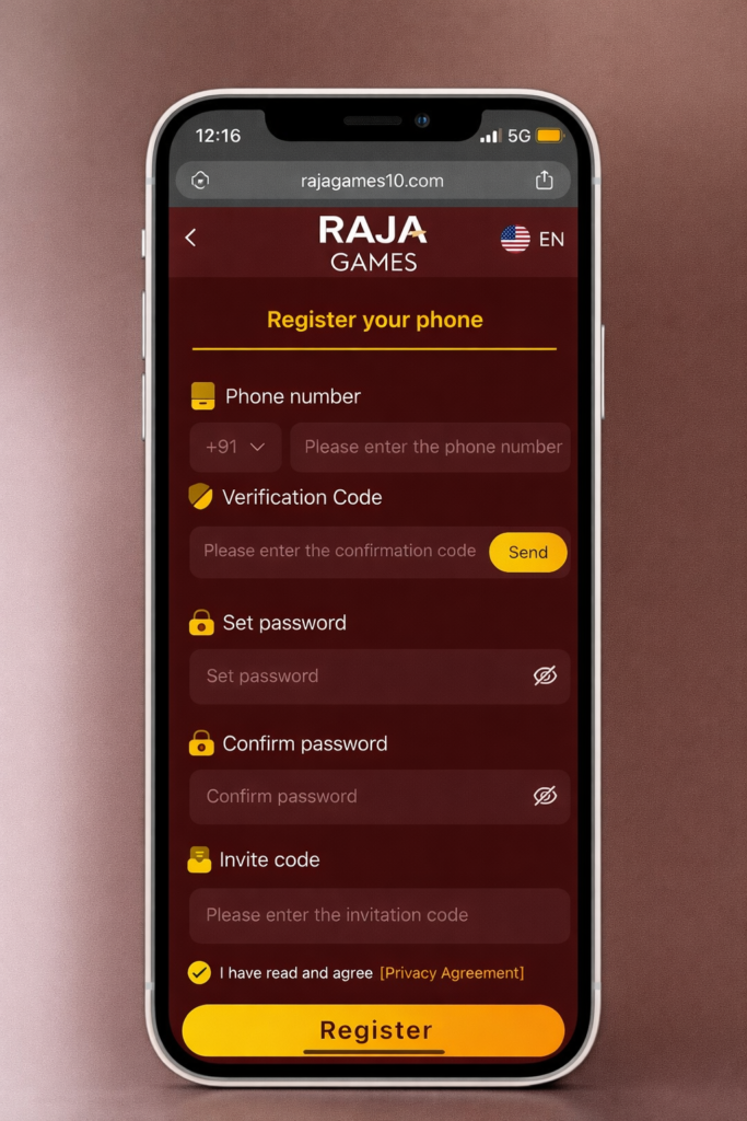 rajagame register
